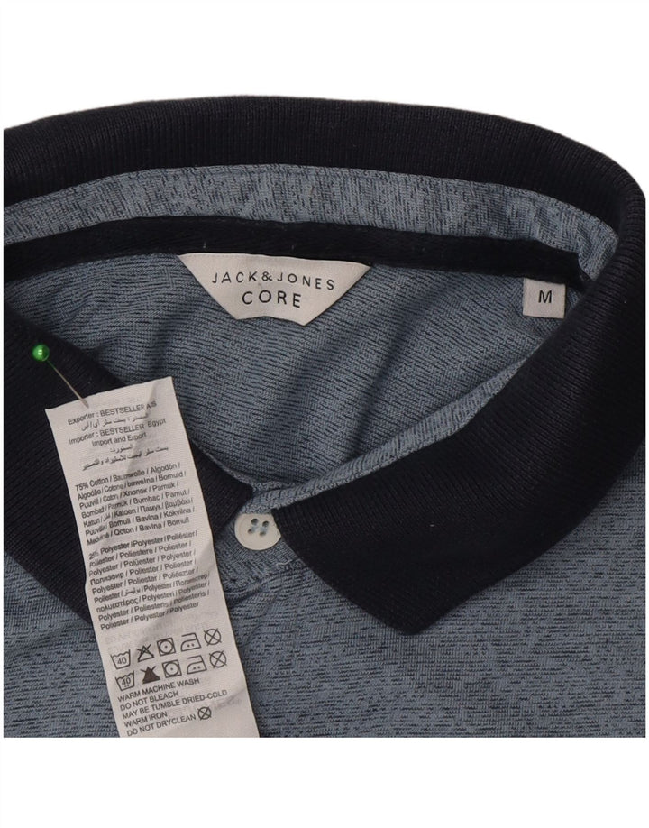 Jack & Jones muška polo majica kratkih rukava standardnog kroja, srednje plava s pjegama