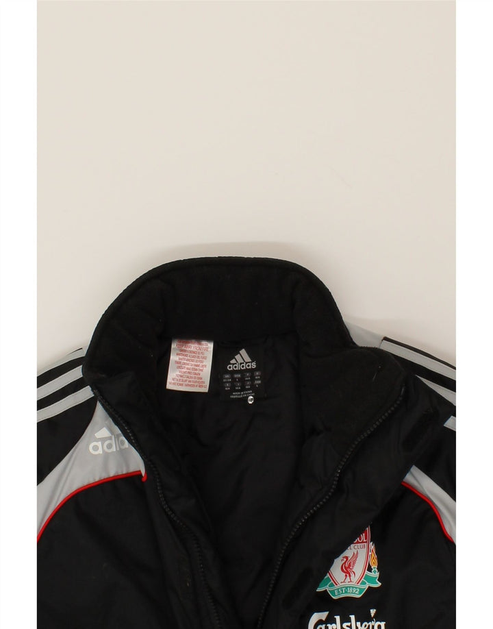 ADIDAS Boys Graphic Windbreaker Jacket 13-14 Years Black Colourblock Vintage Adidas and Second-Hand Adidas from Messina Hembry 
