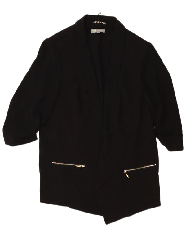 MARKS & SPENCER Ženska otvorena jakna s 3/4 rukavima UK 20 2XL Crna