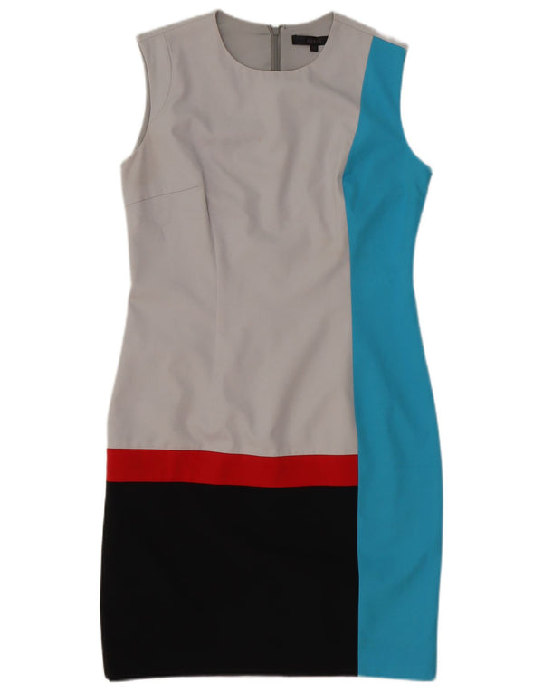 Coast ženska plašt haljina bez rukava UK 14 srednje siva acetat