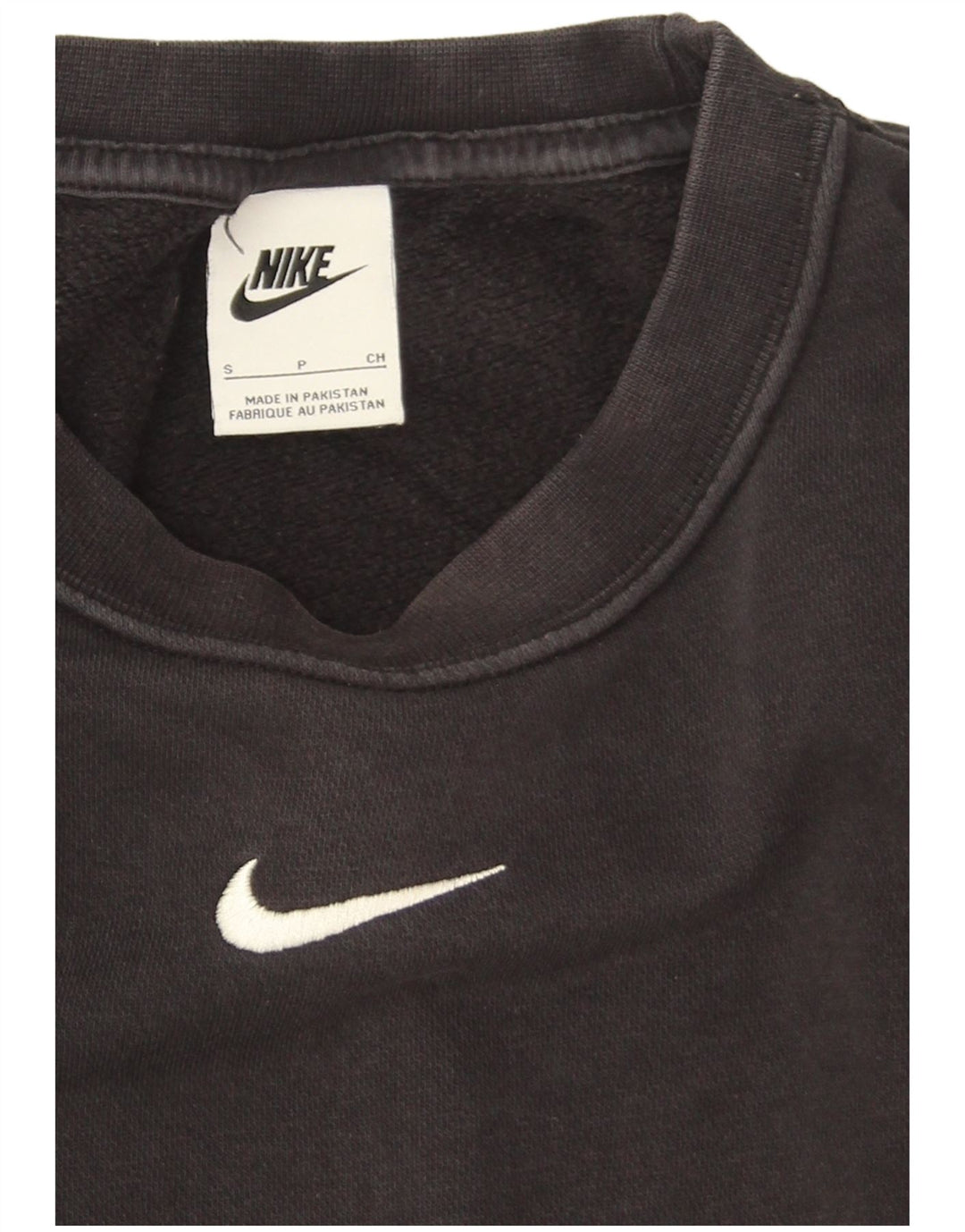 Mali crni pamučni džemperi Nike širokog kroja