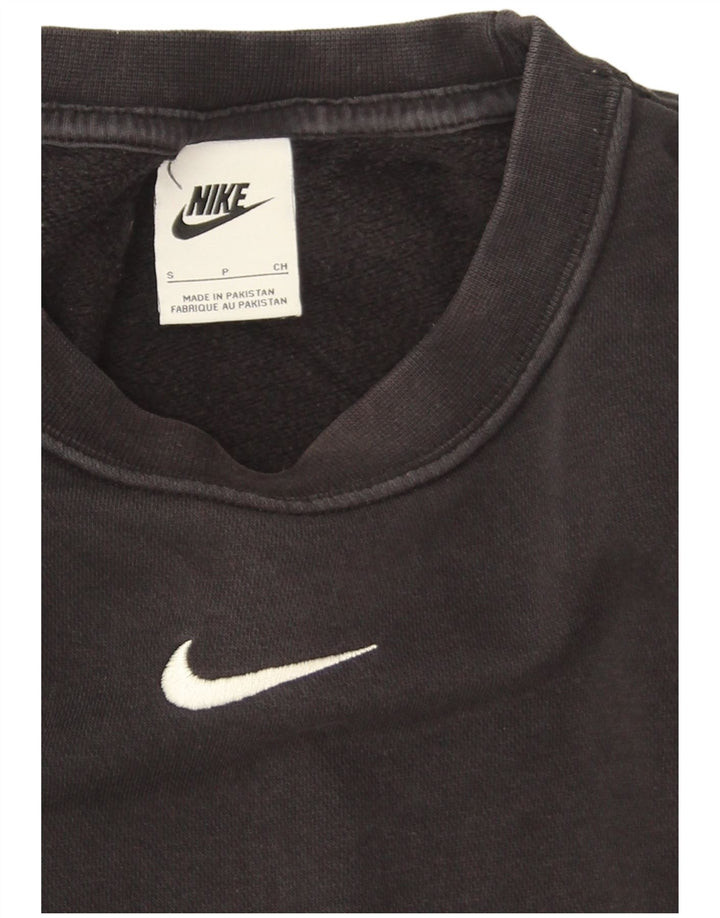 Mali crni pamučni džemperi Nike širokog kroja