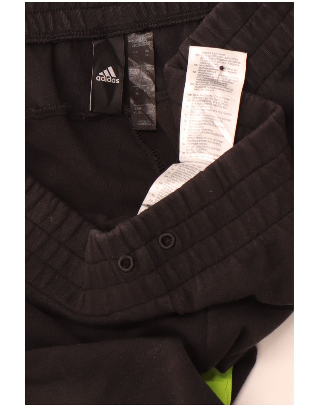 ADIDAS Muške trenirke Hlače Joggers XL Black Colourblock Pamuk