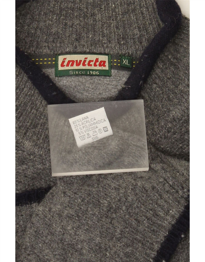 Invicta muški pulover s kornjačinim ovratnikom XL siva vunena