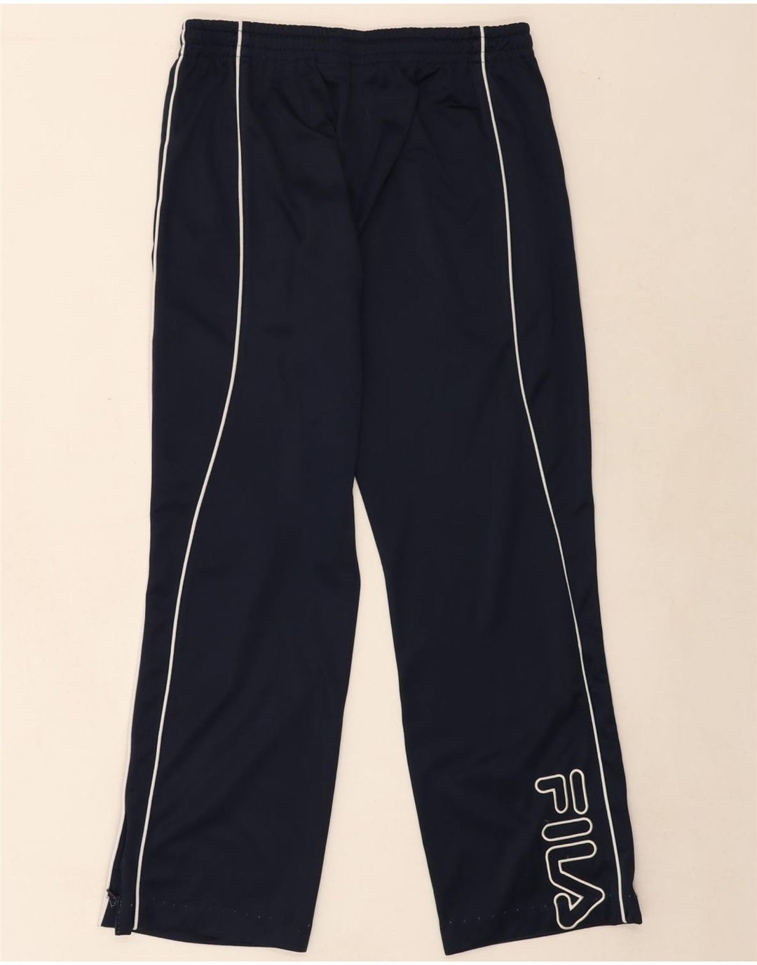 FILA Mens Graphic Tracksuit Trousers Medium  Navy Blue Polyester Vintage Fila and Second-Hand Fila from Messina Hembry 