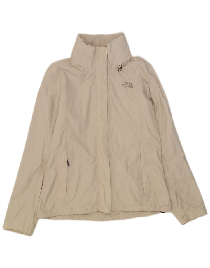 The North Face ženska kišna jakna s kapuljačom UK 14 Srednje bijeli najlon