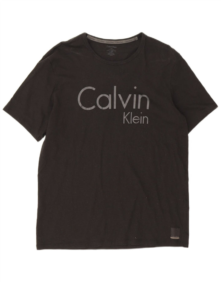 Velika crna muška majica s grafičkim motivima Calvin Klein