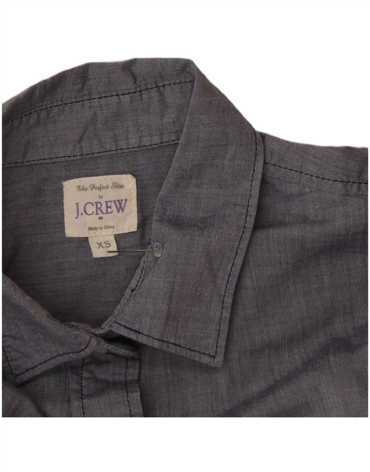 J. Crew ženska prevelika košulja UK 6 XS sivi pamuk