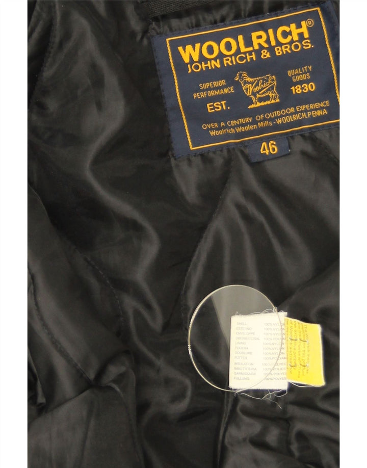 Woolrich muška bomber jakna s kapuljačom IT 46 Mala crna najlonska