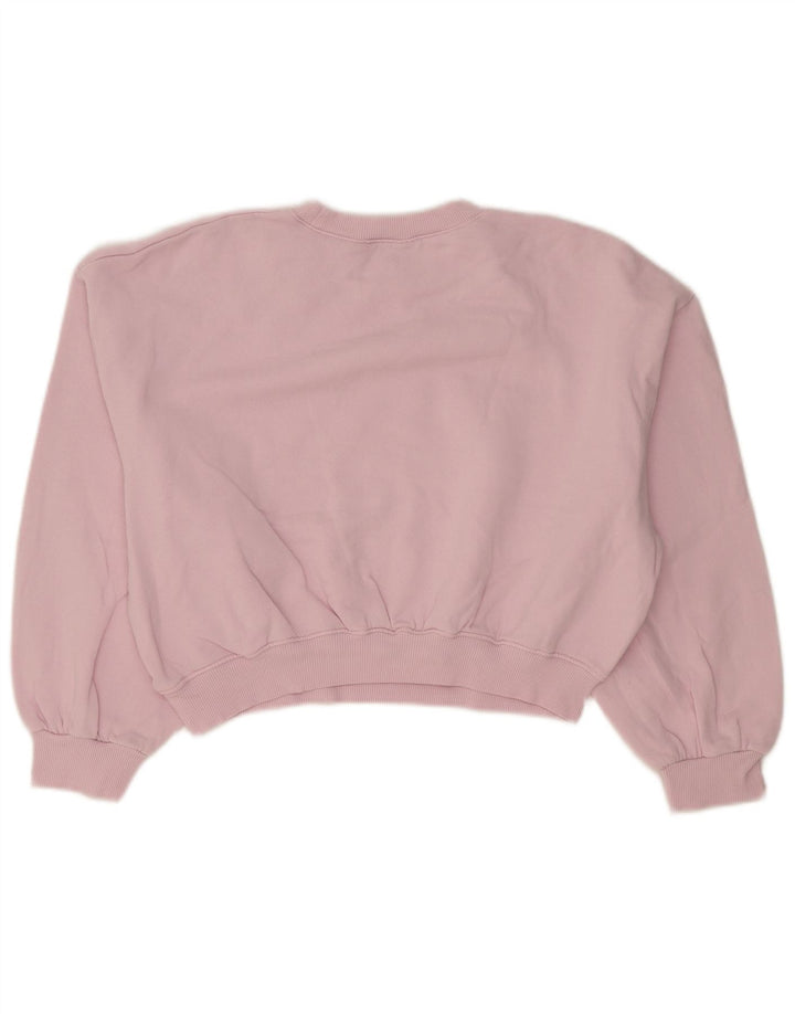 Zara ženski kratki džemper prekomjerne majice UK 10 Small Pink