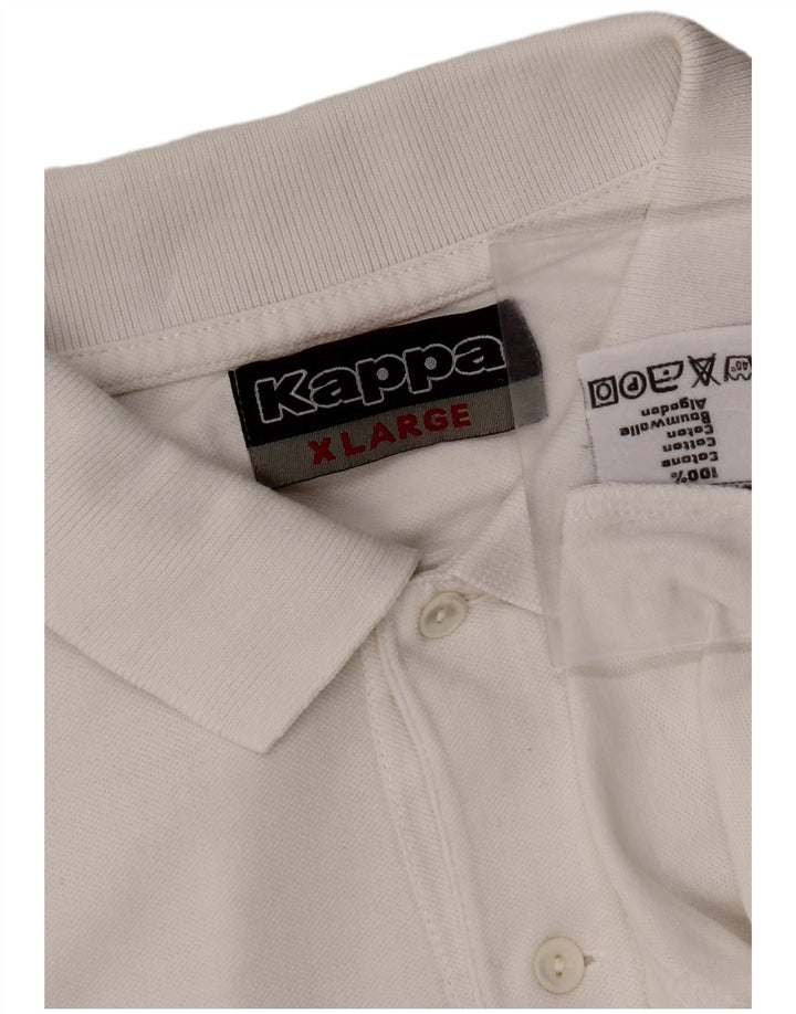 KAPPA muška polo majica XL bijeli pamuk