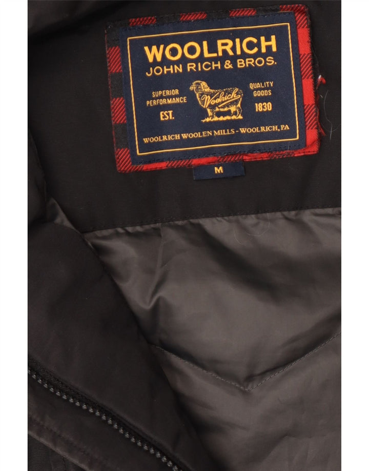Woolrich ženska podstavljena jakna s kapuljačom UK 12 srednje crna