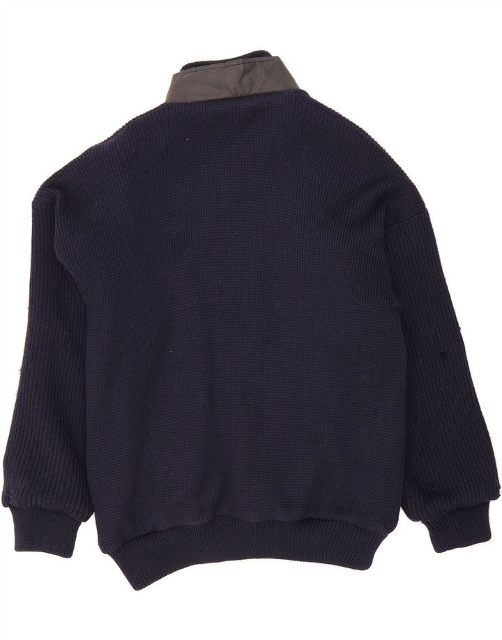 VINTAGE Mens Reversible Jacket UK 42 XL Navy Blue Colourblock Vintage Vintage and Second-Hand Vintage from Messina Hembry 