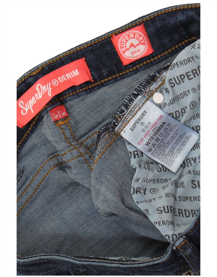 SUPERDRY Ženske Bootcut traperice W28 L30 Plavi pamuk