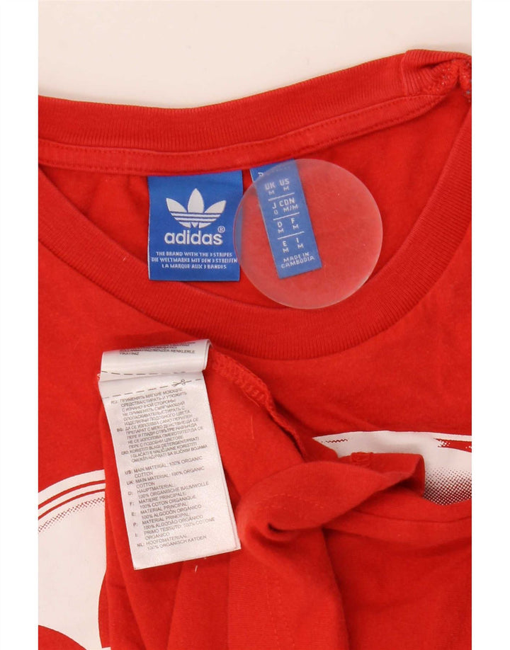 Adidas muška majica kratkih rukava srednje veličine, crveni pamuk