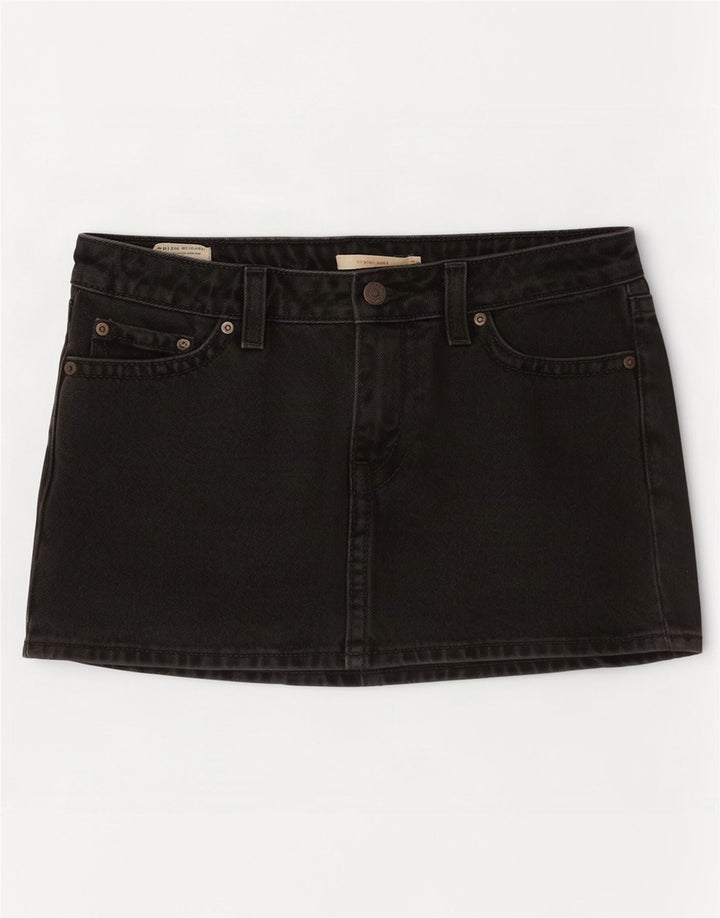 Levi's ženska mini traper suknja W28 srednje sivi pamuk