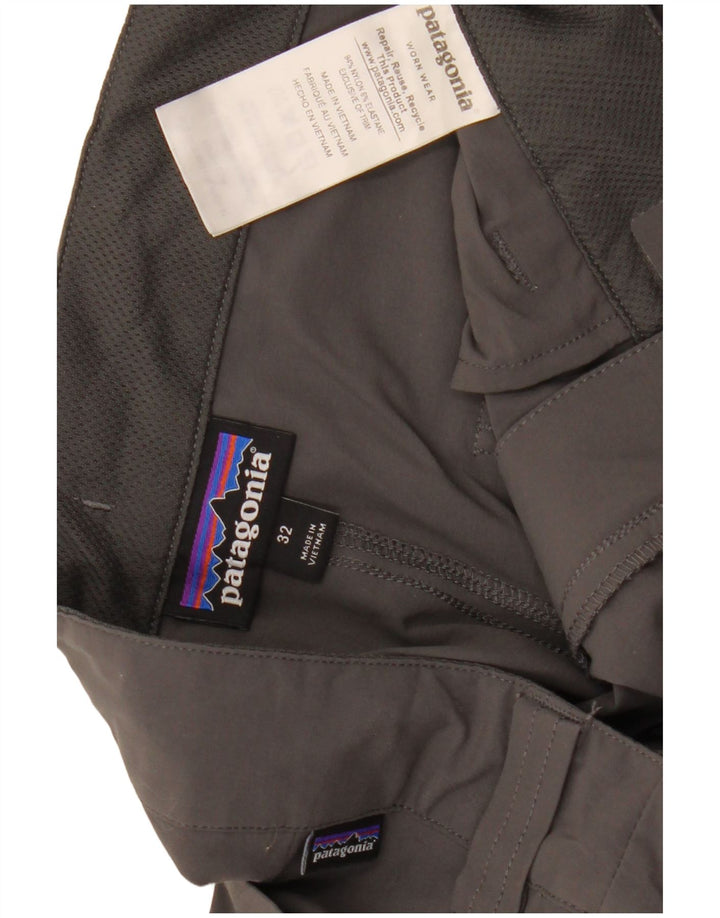 PATAGONIA ženske ravne kargo hlače W32 L31 sivi najlon