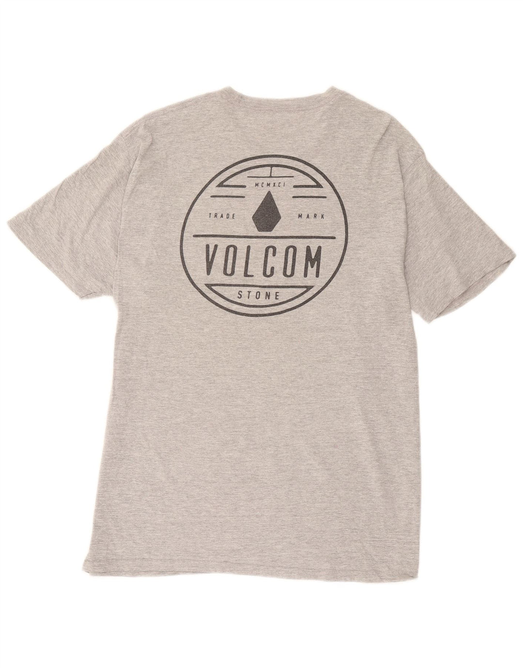 Volcom muška majica kratkih rukava s grafičkim motivima, veliki sivi flekasti pamuk