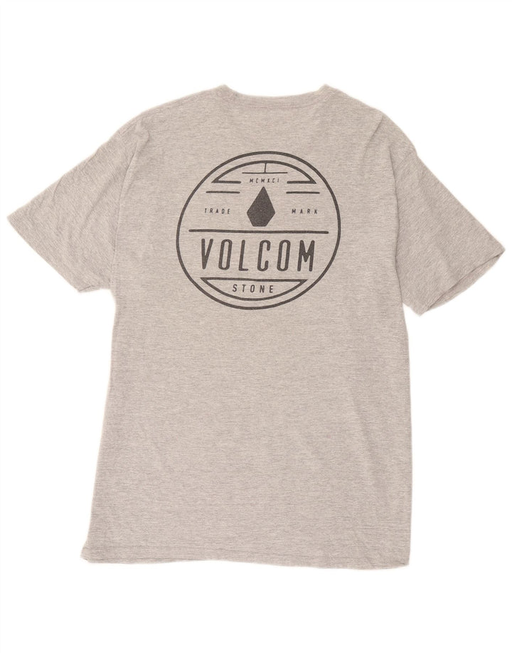 Volcom muška majica kratkih rukava s grafičkim motivima, veliki sivi flekasti pamuk