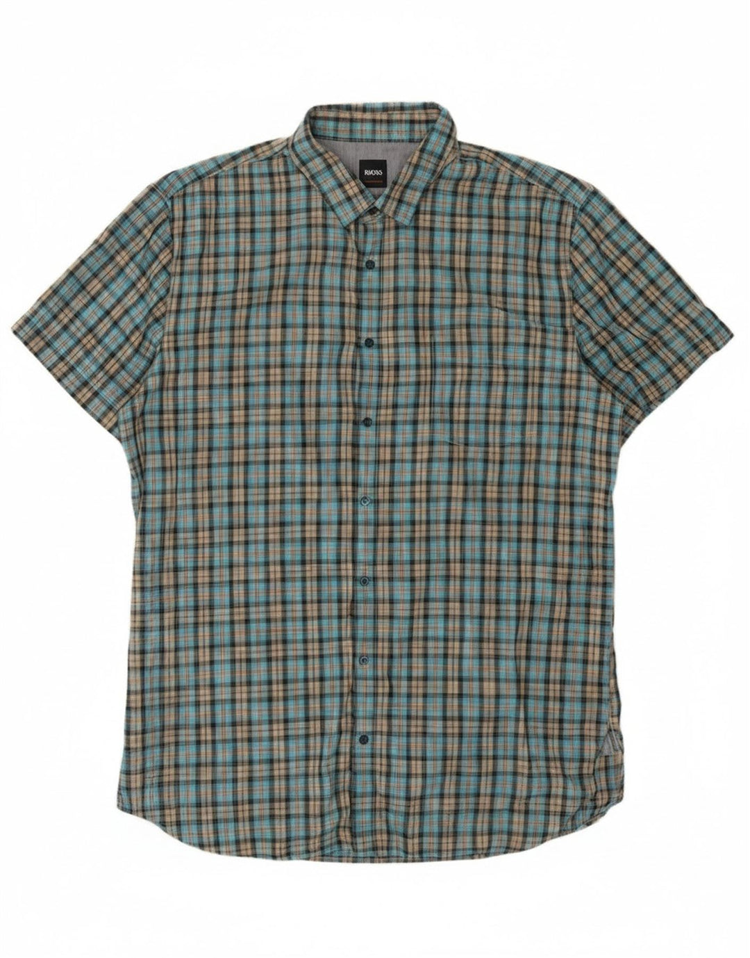 Hugo Boss muška košulja kratkih rukava XL, pamuk u plavoj karici