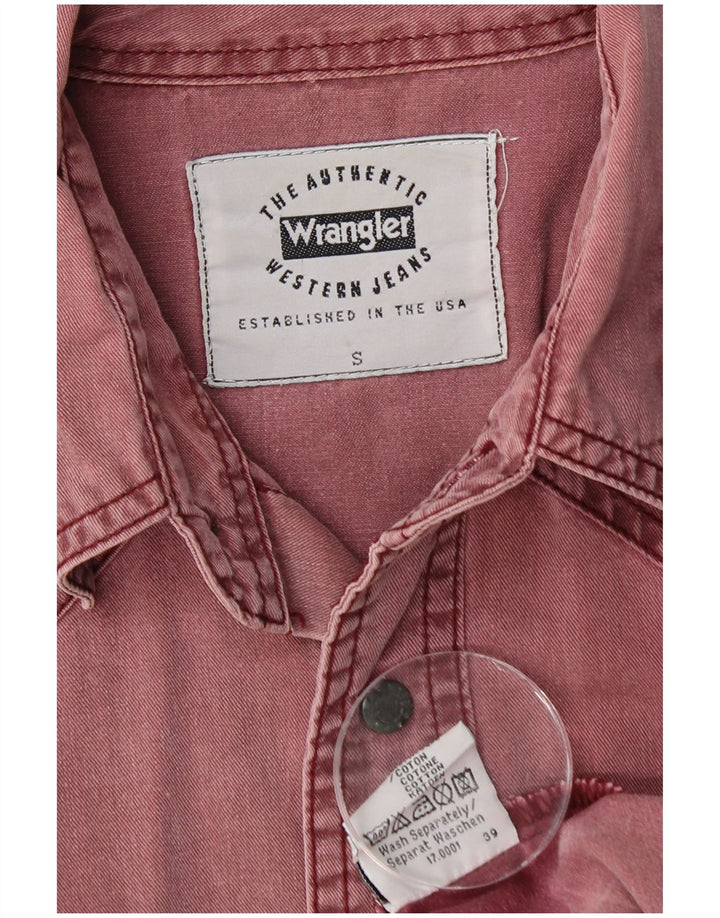 WRANGLER Muška Western traper košulja Mala bordo pamuk