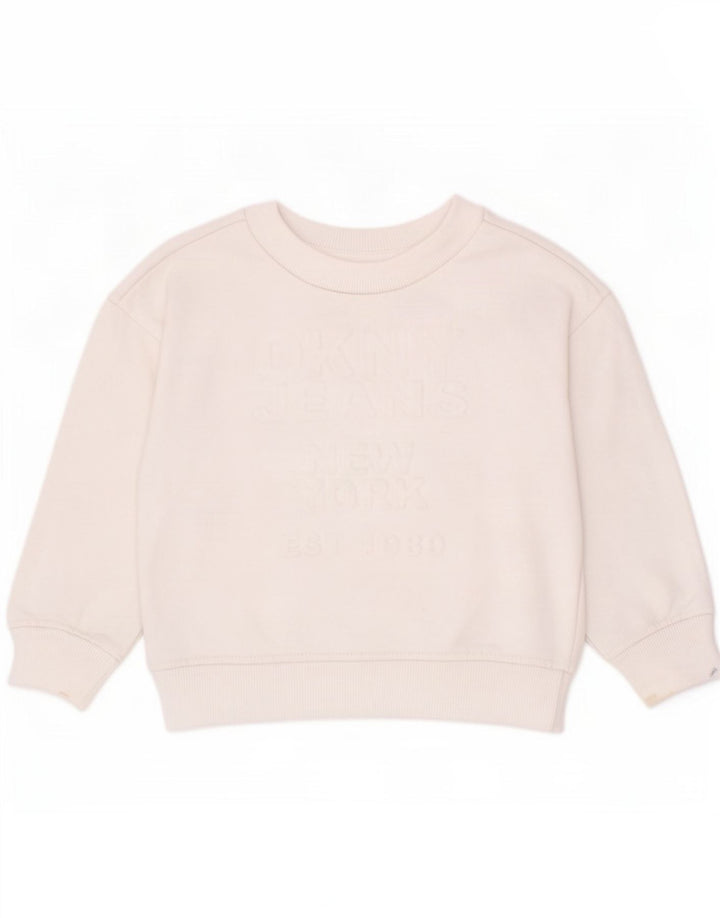 Dkny Boys Graphic Sweatshirt Džemper 2-3 godine, bijeli pamuk