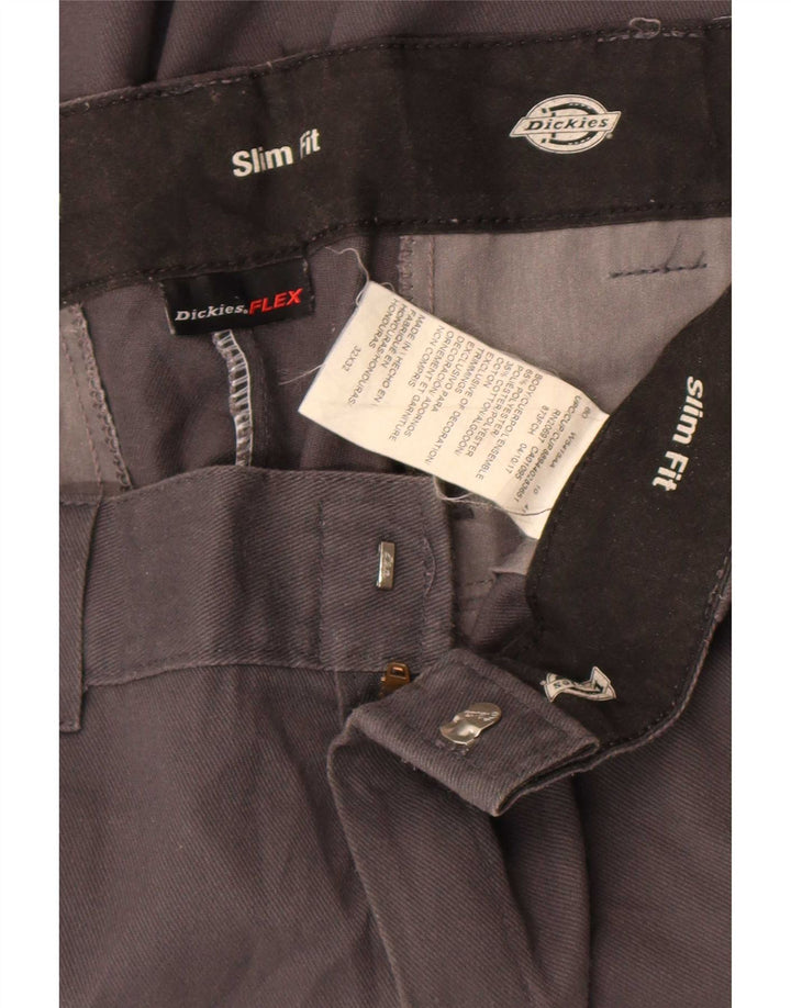 Dickies muške uske chino hlače W32 L32 sivi poliester