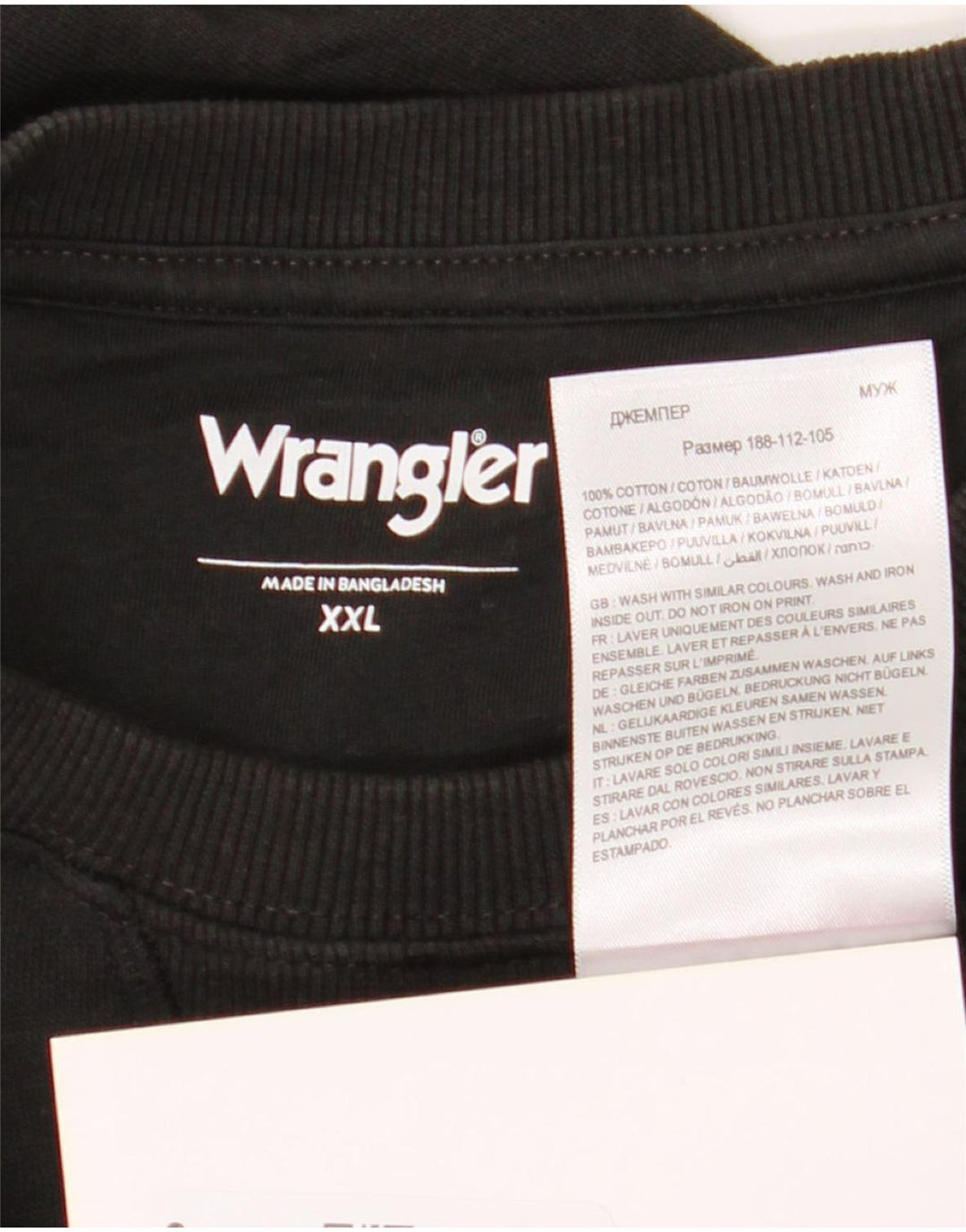 Wrangler muški džemper 2XL crni pamuk