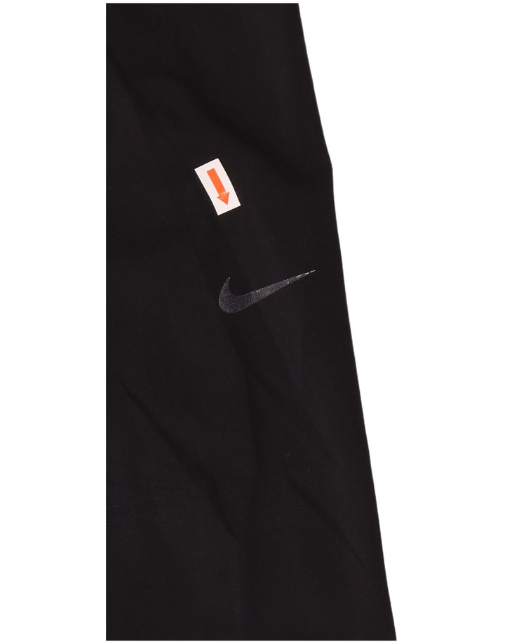 Nike Ženske Dri Fit Graphic Leggings UK 12 Srednje crne poliesterske sportske
