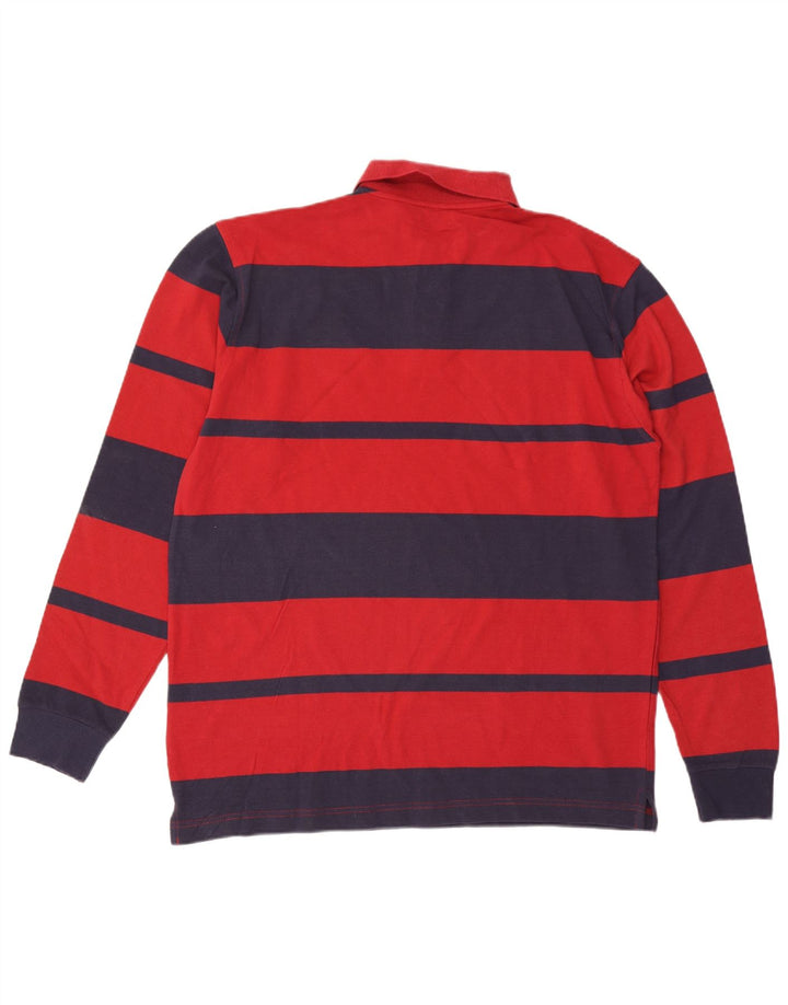 ASICS muška polo majica dugih rukava, pamuk na velike crvene pruge