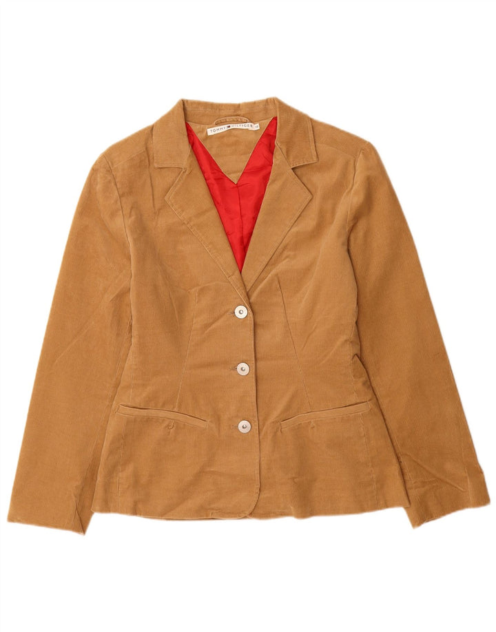 Tommy Hilfiger Ženska jakna od samta s 3 gumba US 10 Large Beige