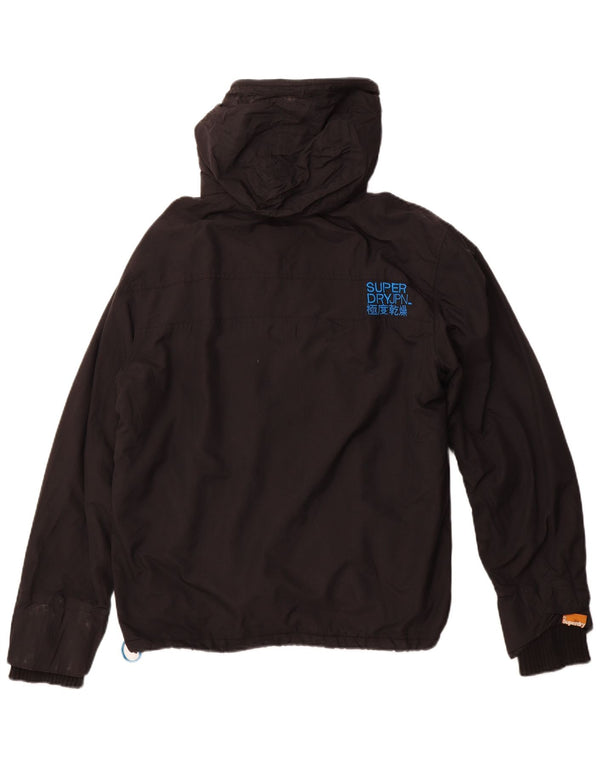 SUPERDRY muška vjetrovka s kapuljačom UK 42 XL crni najlon