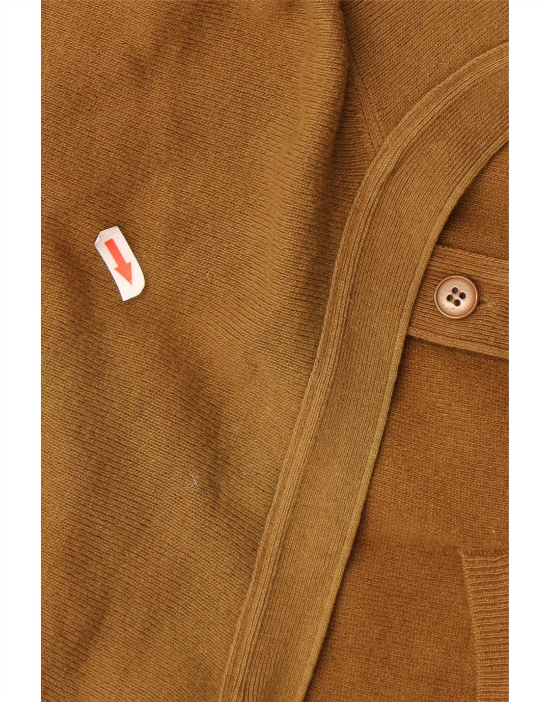 BENETTON Muški kardigan džemper IT 48 Srednje smeđa janjeća vuna