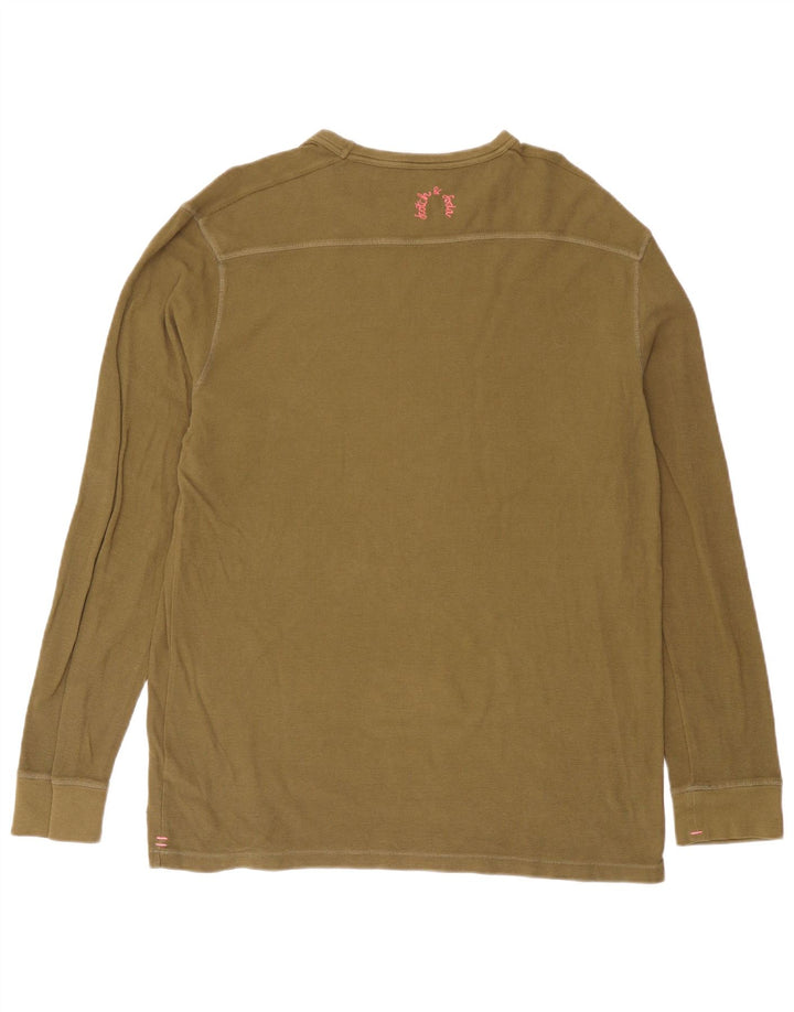 Scotch & Soda muška majica dugih rukava, veliki kaki pamuk
