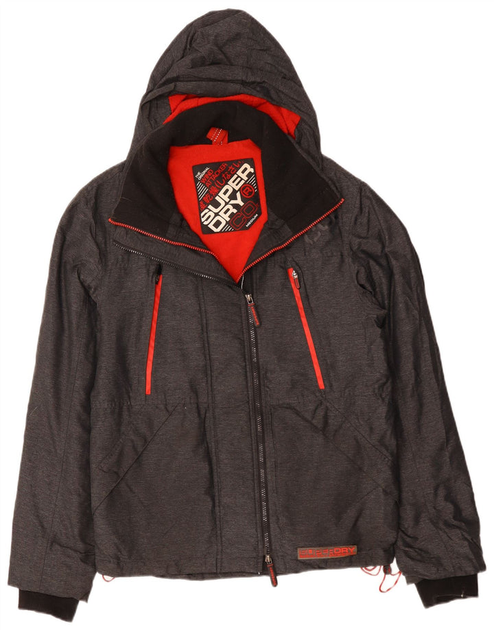 SUPERDRY muška jakna vjetrovka s kapuljačom UK 38 srednje sivi poliester