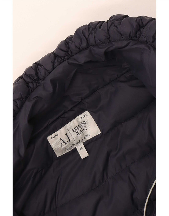 Armani Jeans ženska podstavljena jakna IT 42 Srednje tamnoplava