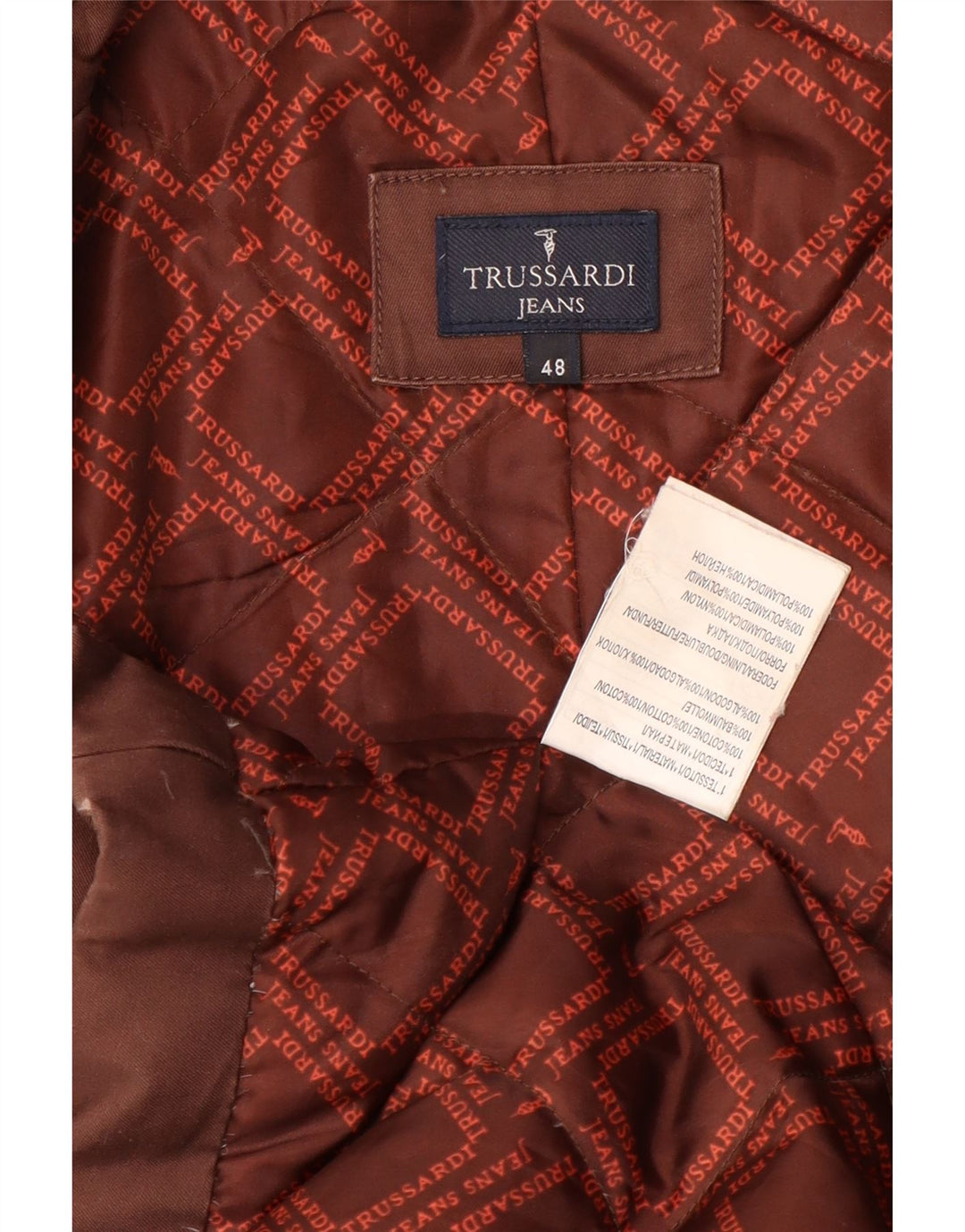 Trussardi Jeans ženski kaput IT 48 XL smeđi pamuk