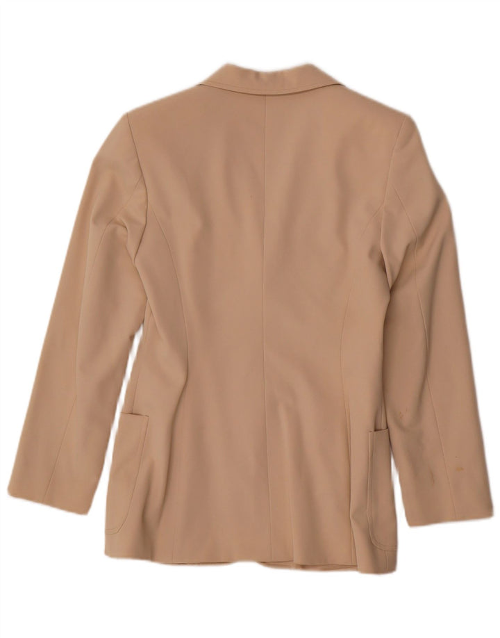 Penny crni ženski sako sa 2 gumba UK 6 XS bež poliester