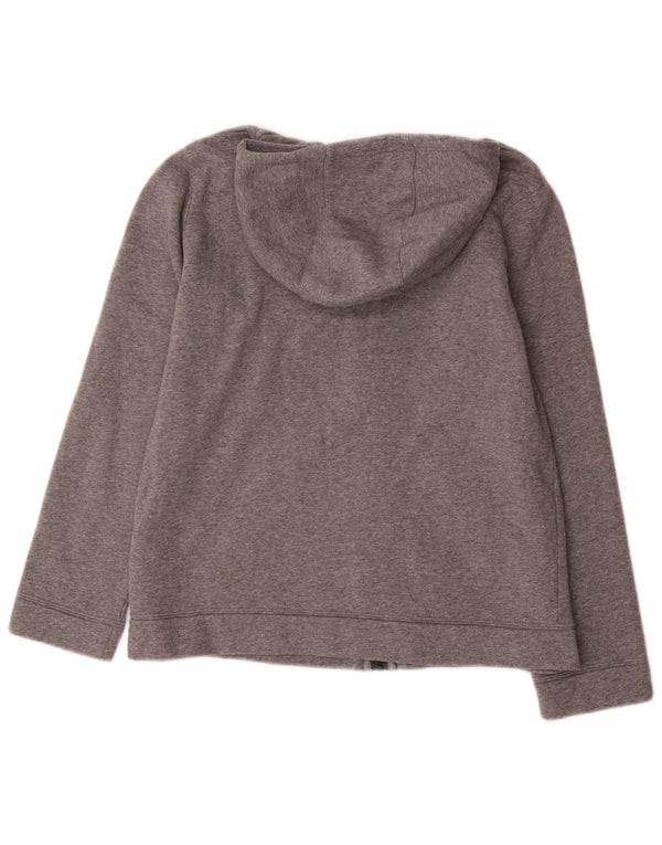 NIKE pulover s kapuljačom na patentni zatvarač 13-14 godina XL sivi pamuk