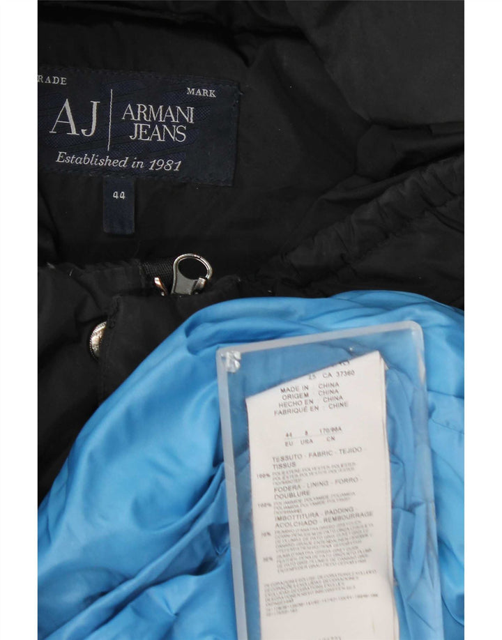Armani ženska podstavljena jakna s kapuljačom EU 44 XL tamnoplavi poliester