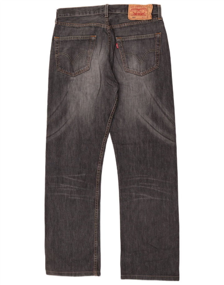 Levi's muške 501 ravne traperice W33 L30 sive