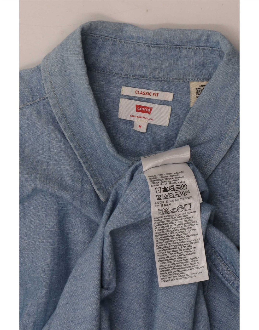 Levi's ženska košulja klasičnog kroja UK 14 srednje plavi pamuk