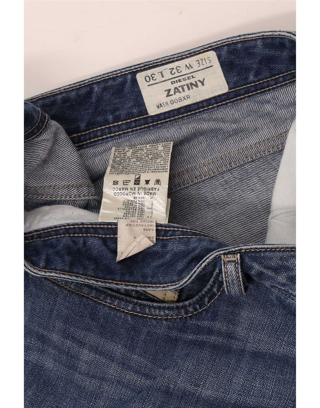 Diesel muške traperice Zatiny Bootcut W32 L30 plavi pamuk