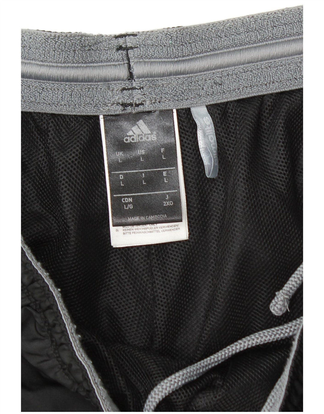 ADIDAS muške sportske kratke hlače Climalite, veliki crni poliester