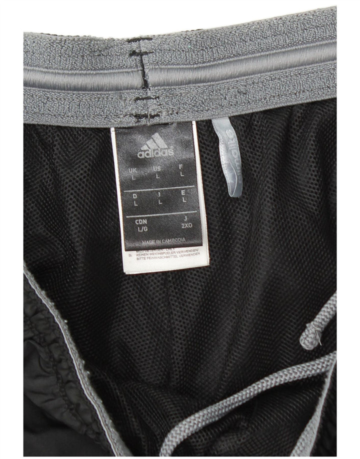 ADIDAS muške sportske kratke hlače Climalite, veliki crni poliester