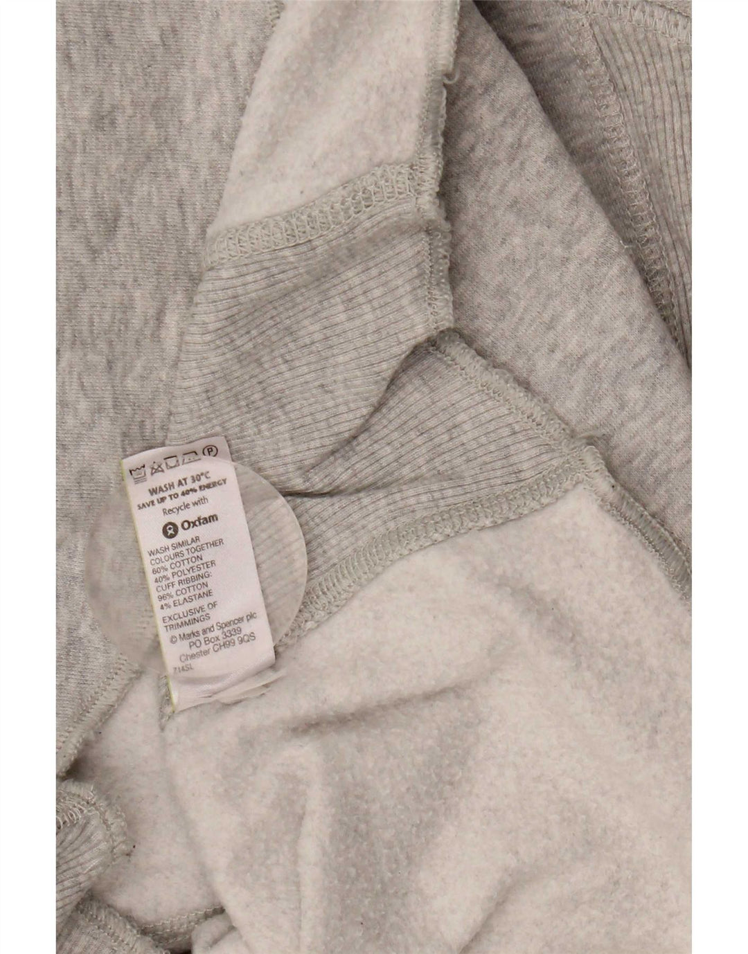Marks & Spencer ženska majica s kapuljačom UK 12 srednje sivi pamuk