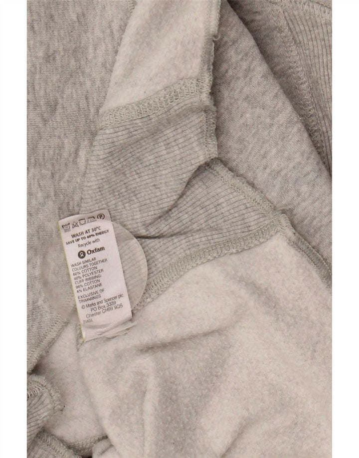Marks & Spencer ženska majica s kapuljačom UK 12 srednje sivi pamuk