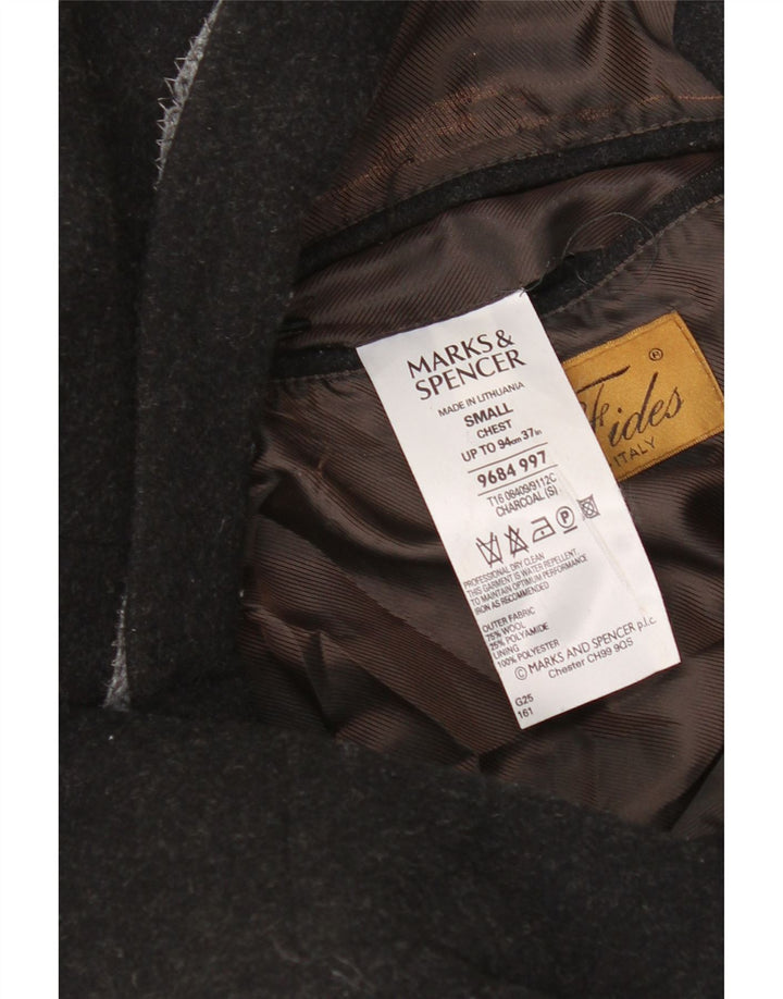 Marks & Spencer muški kaput UK 36 Mala siva vuna