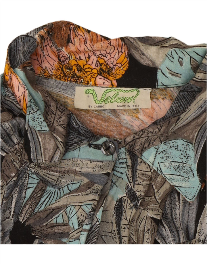 VELENO Ženska košulja bluza UK 20 2XL Višebojna cvjetna viskoza