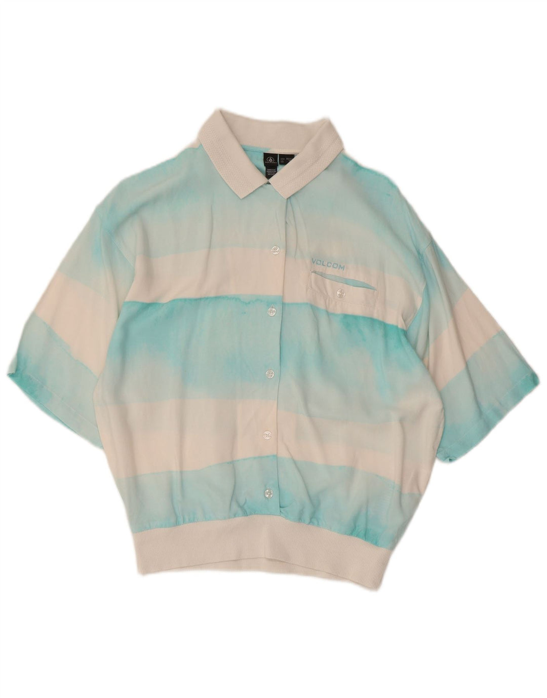 Volcom Ženska pulover košulja bluza kratkih rukava UK 6 XS Bijela boja